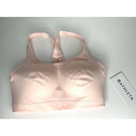 NWT Athleta Women’s Workouts Phenomena Bra Adjustable Strap‎ Voile Pink 32DD - Picture 3 of 5